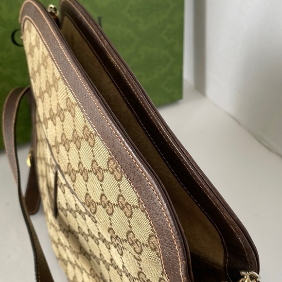 Authentic Gucci GG Canvas Leather Crossbody/Shoulder Bag . - Picture 10 of 17